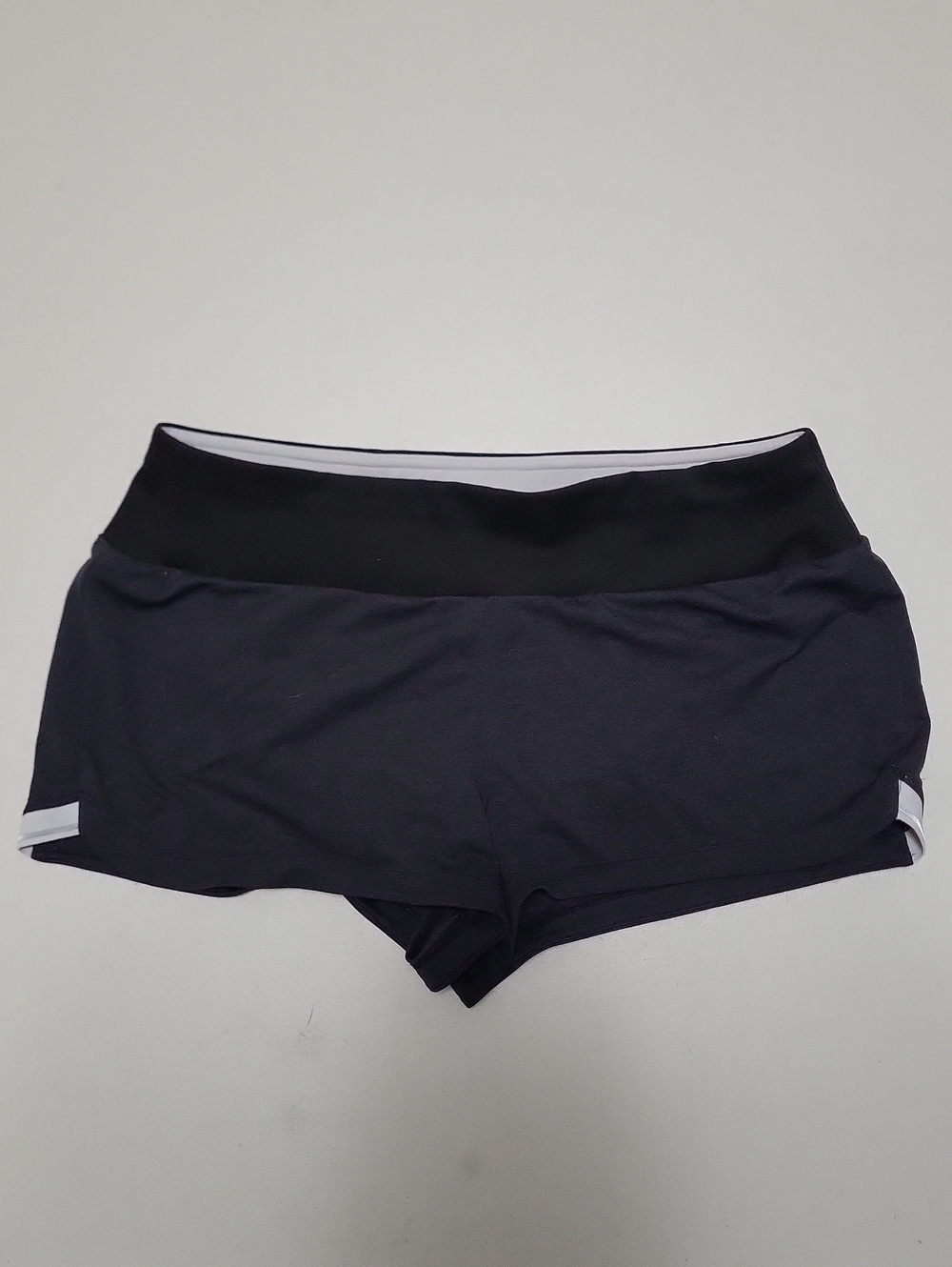 adidas Gray Women’s Athletic Shorts with White Trim
